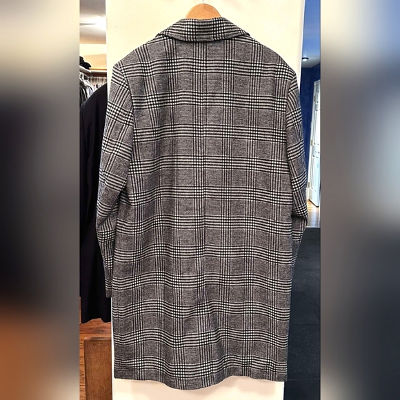 NWOT GOODFORNOTHING Plaid Coat - US 2XL, Black/White - Picture 2 of 4